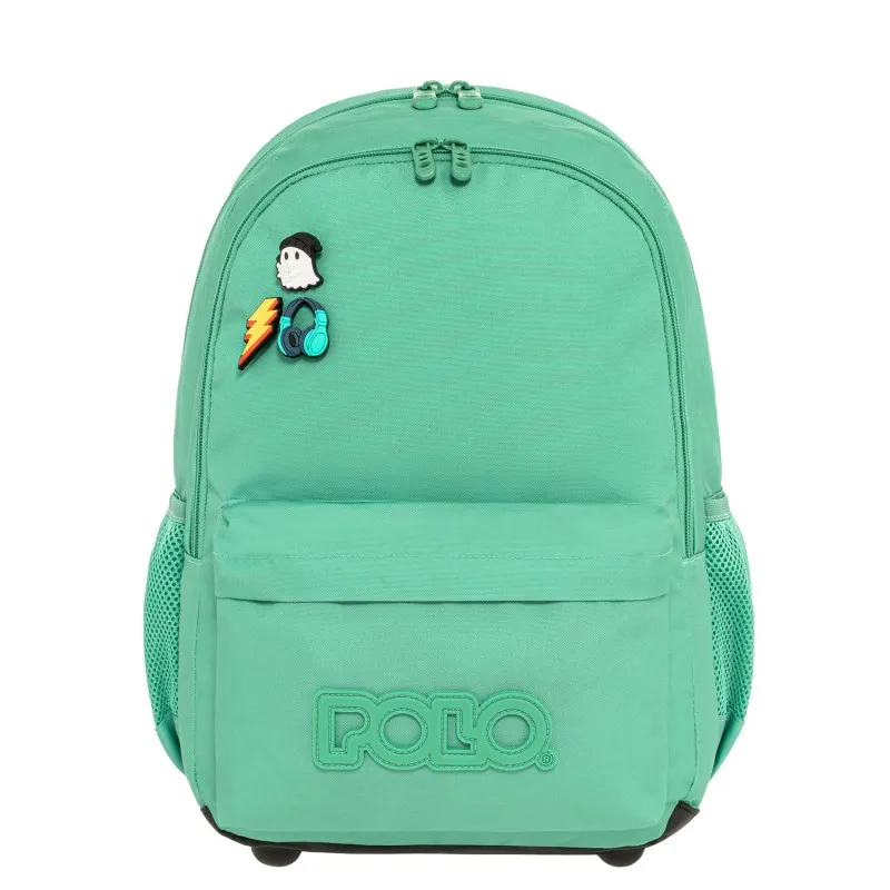 Polo - Σακίδιο Πλάτης Pins, Emerald 2026 9-01-059-6700 + Δώρο Διορθωτική Ταινία Edding