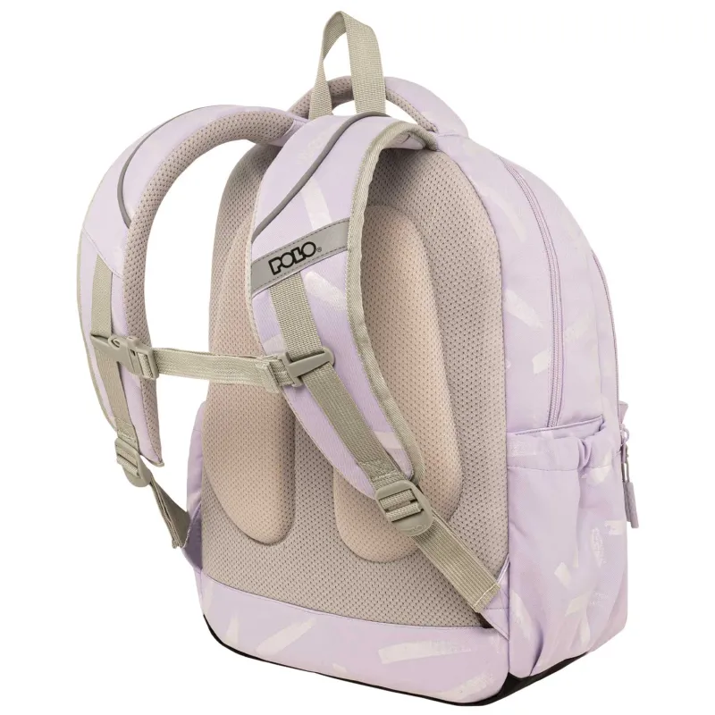 Polo - Σακίδιο Πλάτης Sparkle, Lilac 2025 9-01-061-8365 + Δώρο Διορθωτική Ταινία Edding