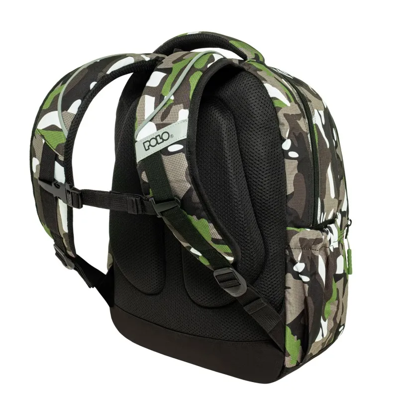 Polo - Σακίδιο Πλάτης Sparkle, Multi Camo 2026 9-01-061-8437 + Δώρο Διορθωτική Ταινία Edding