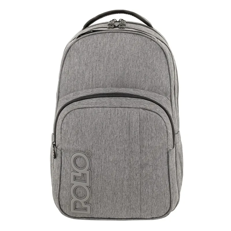 Polo - Σακίδιο Πλάτης Genius, Light Grey 2026 9-01-062-2300 + Δώρο Διορθωτική Ταινία Edding