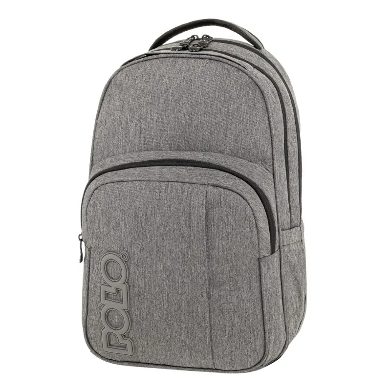 Polo - Σακίδιο Πλάτης Genius, Light Grey 2026 9-01-062-2300 + Δώρο Διορθωτική Ταινία Edding