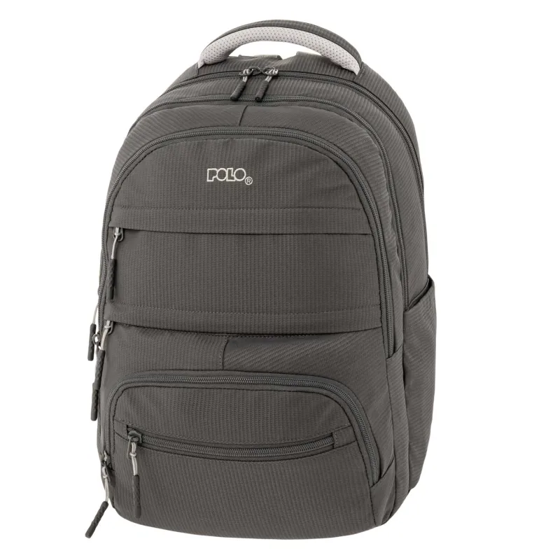 Polo - Σακίδιο Πλάτης Multi Pocket, Grey 2025 9-01-064-2200 + Δώρο Διορθωτική Ταινία Edding