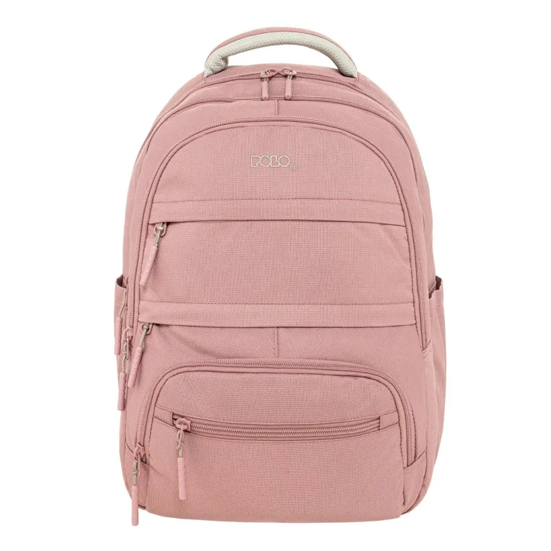 Polo - Σακίδιο Πλάτης Multi Pocket, Dusty Pink 2026 9-01-064-3919 + Δώρο Διορθωτική Ταινία Edding