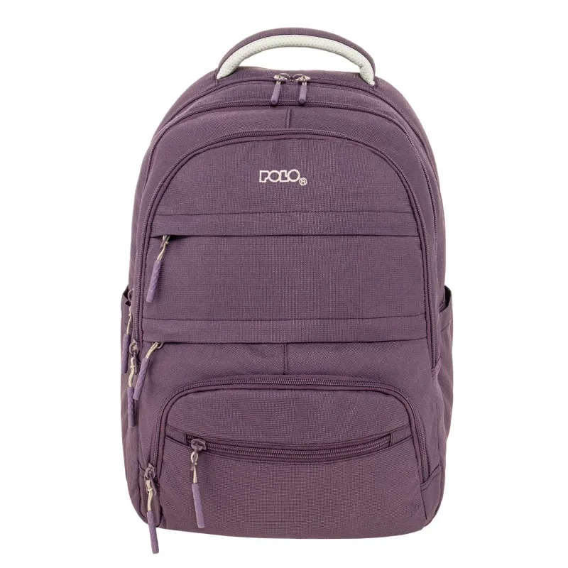 Polo - Σακίδιο Πλάτης Multi Pocket, Purple 2026 9-01-064-4700 + Δώρο Διορθωτική Ταινία Edding