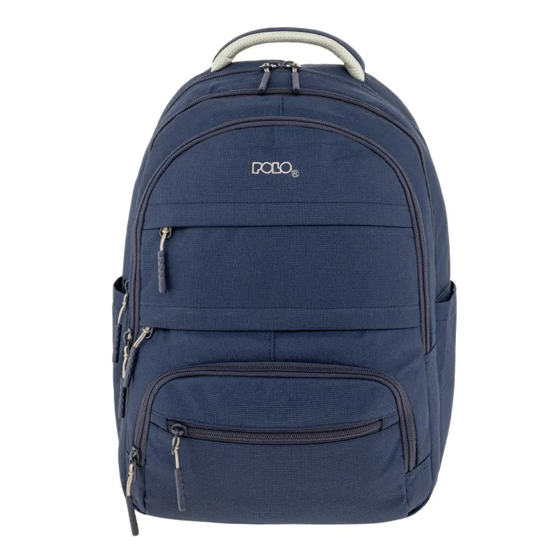 Polo - Σακίδιο Πλάτης Multi Pocket, Blue 2026 9-01-064-5000 + Δώρο Διορθωτική Ταινία Edding