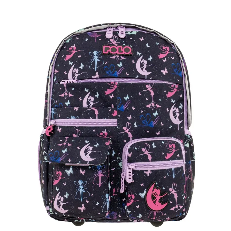 Polo - Σακίδιο Πλάτης Youngster, Fairy 2026 9-01-068-8441 + Δώρο Διορθωτική Ταινία Edding