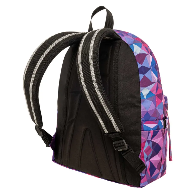 Polo - Original Σακίδιο Πλάτης Με Μαντήλι, Purple-Blue Shapes 2025 9-01-102-8339 + Δώρο Διορθωτική Ταινία Edding