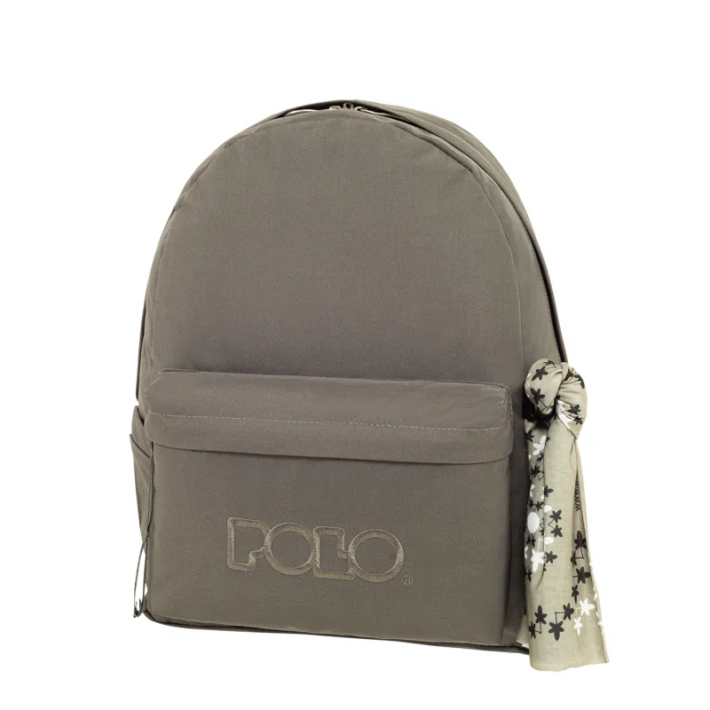 Polo - Original Σακίδιο Πλάτης Με Μαντήλι, Charcoal 2025 9-01-135-2100 + Δώρο Διορθωτική Ταινία Edding