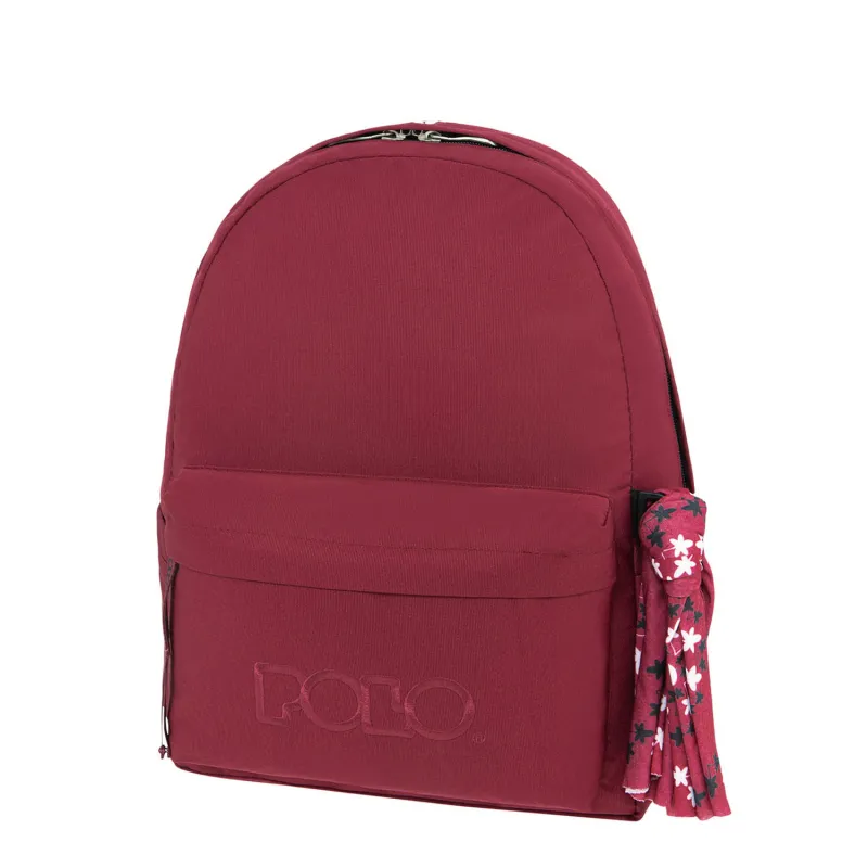 Polo - Original Σακίδιο Πλάτης Με Μαντήλι, Raspberry 2024 9-01-135-4100 + Δώρο Διορθωτική Ταινία Edding