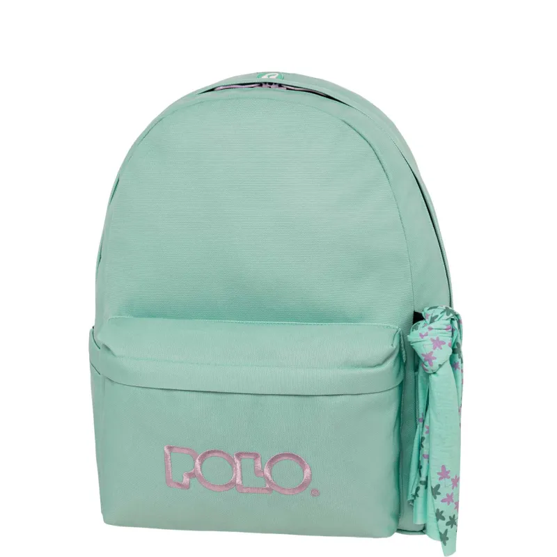 Polo - Original Σακίδιο Πλάτης Με Μαντήλι, Turquoise-Lilac 2025 9-01-135-5945 + Δώρο Διορθωτική Ταινία Edding