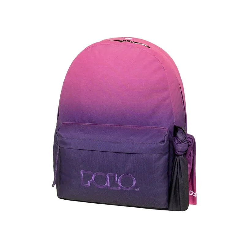 Polo - Original Σακίδιο Πλάτης Με Μαντήλι, Gradient  Fuchsia-Purple 2026 9-01-135-8415 + Δώρο Διορθωτική Ταινία Edding