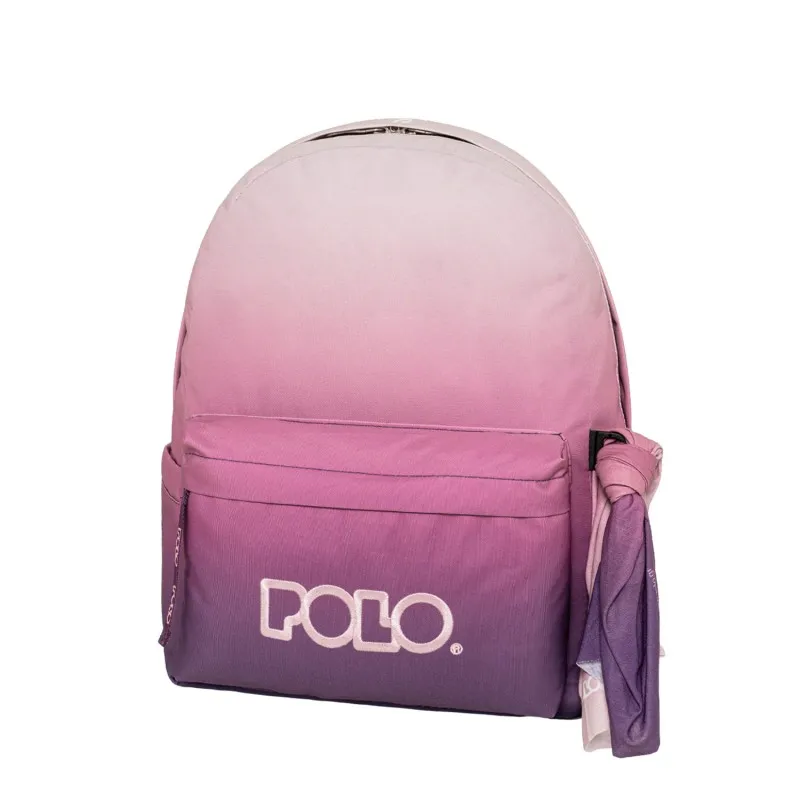 Polo - Original Σακίδιο Πλάτης Με Μαντήλι Gradient, Purple-Fuchsia-Pink 2026 9-01-162-8416 + Δώρο Διορθωτική Ταινία Edding