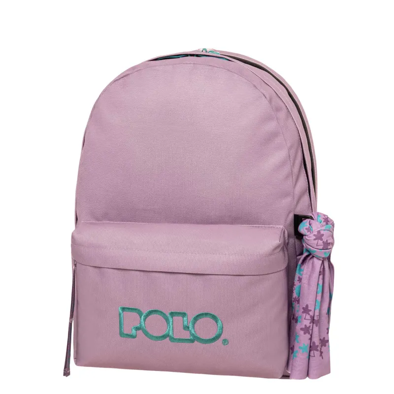 Polo – Original Double Σακίδιο Πλάτης Με Μαντήλι, Lilac-Petrol 2025 9-01-235-4558 + Δώρο Διορθωτική Ταινία Edding