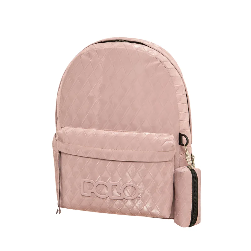 Polo - Σακίδιο Πλάτης Zucchero, Pink 9-02-058-8324 + Δώρο Διορθωτική Ταινία Edding