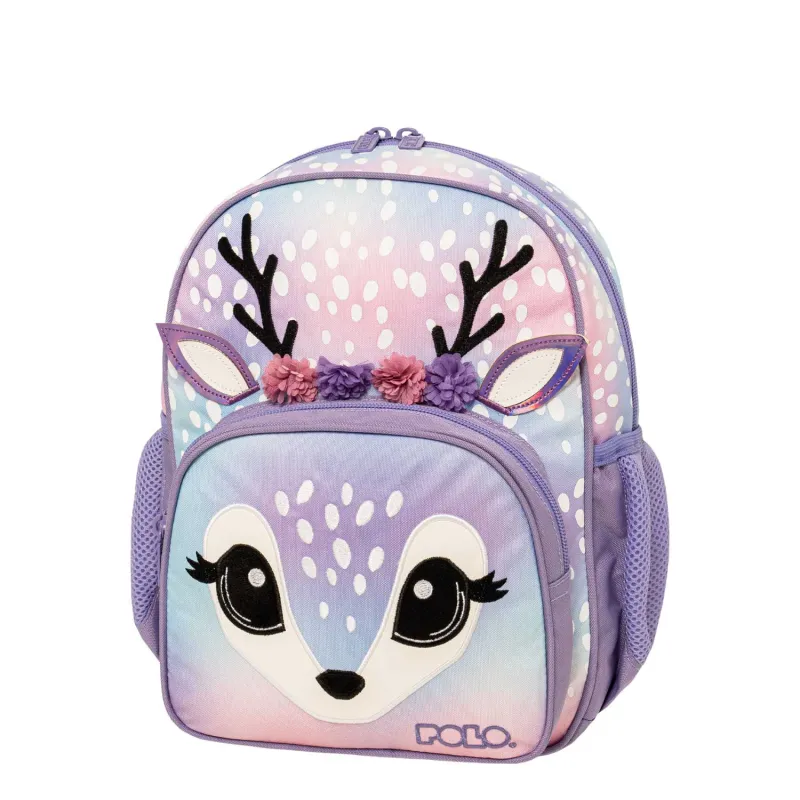 Polo – Σακίδιο Πλάτης Νηπιαγωγείου Junior Bibi, Deer 2025 9-07-078-8353 + Δώρο Διορθωτική Ταινία Edding