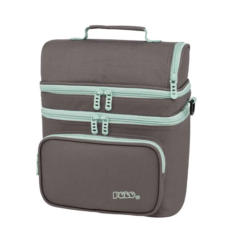 Polo - Τσαντάκι Φαγητού , Double Cooler, Ash/Turquoise 9-07-096-2759