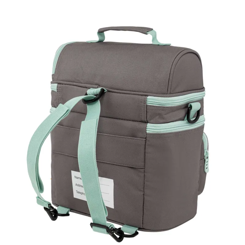 Polo - Τσαντάκι Φαγητού , Double Cooler, Ash/Turquoise 9-07-096-2759