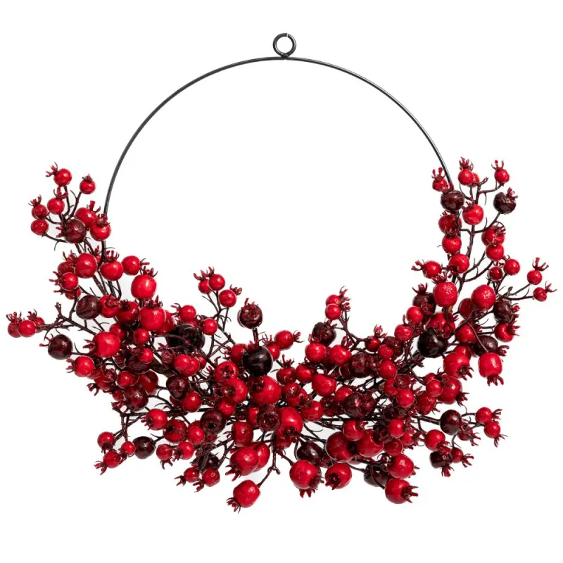 Iliadis - Στεφάνι Με Κόκκινα Berries 30εκ 91064