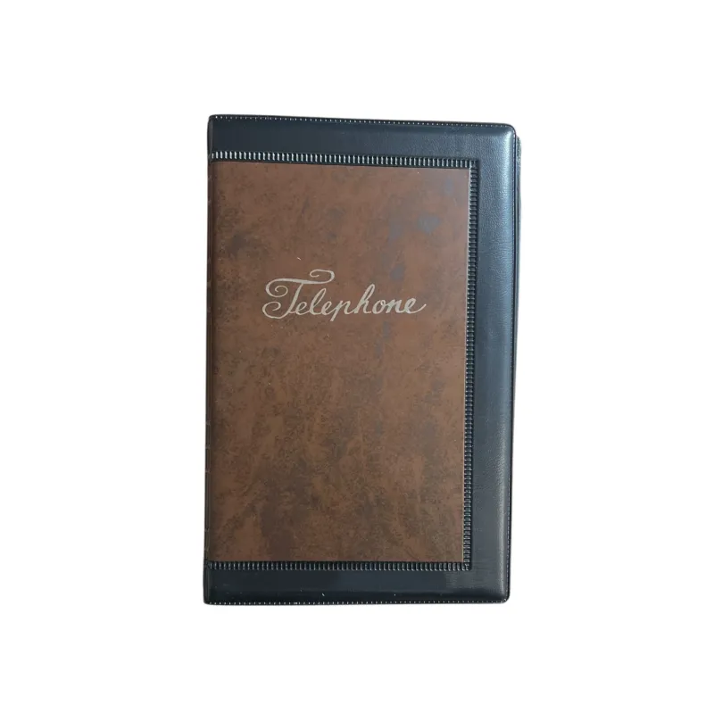Τηλεφωνικό Ευρετήριο Σπιράλ Δίχρωμο 13.5x21, Brown/Black 9223
