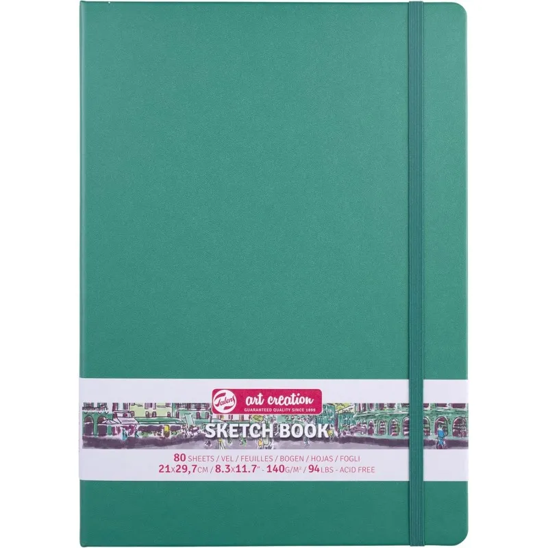 Royal Talens - Σημειωματάριο Sketchbook Art Creation Green 21x29,7 εκ 80 Φύλλα 9314333M