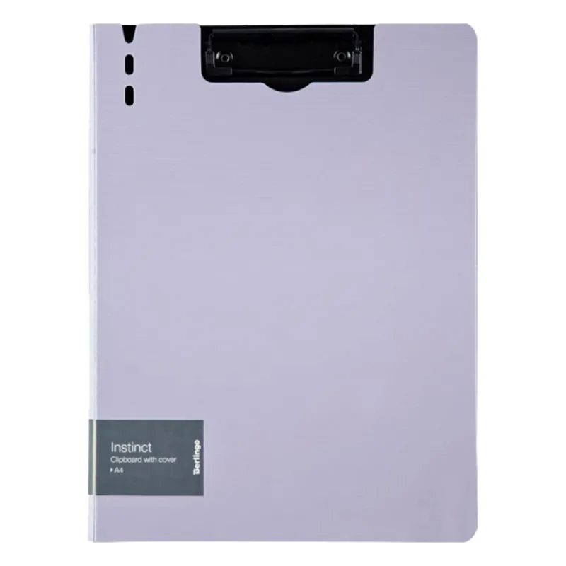 Berlingo - Clipboard  With Cover A4, Lavender/Black 93203
