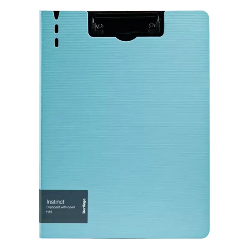 Berlingo - Clipboard  With Cover A4, Aquamarine/Black 93204