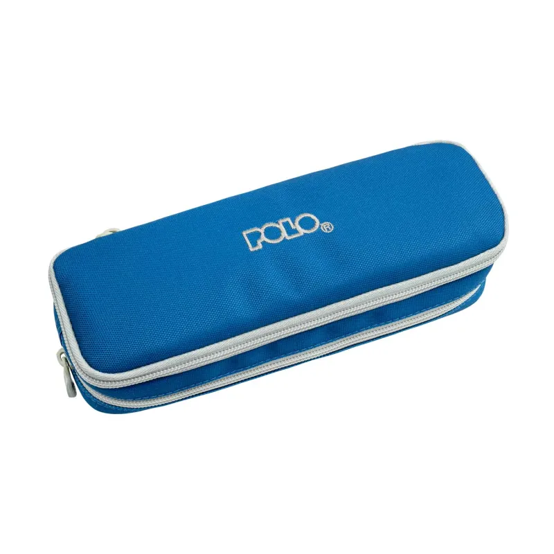 Polo – Κασετίνα Οβάλ Duo Box, Raf Blue/Light Grey 2025 9-37-004-5523
