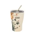 Polo - Ποτήρι Θερμός Ανοξείδωτο Coffee Mug, Beige Flowers 350ml 9-49-024-8481