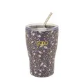 Polo - Ποτήρι Θερμός Ανοξείδωτο Coffee Mug, Purple Flowers 350ml 9-49-024-8482