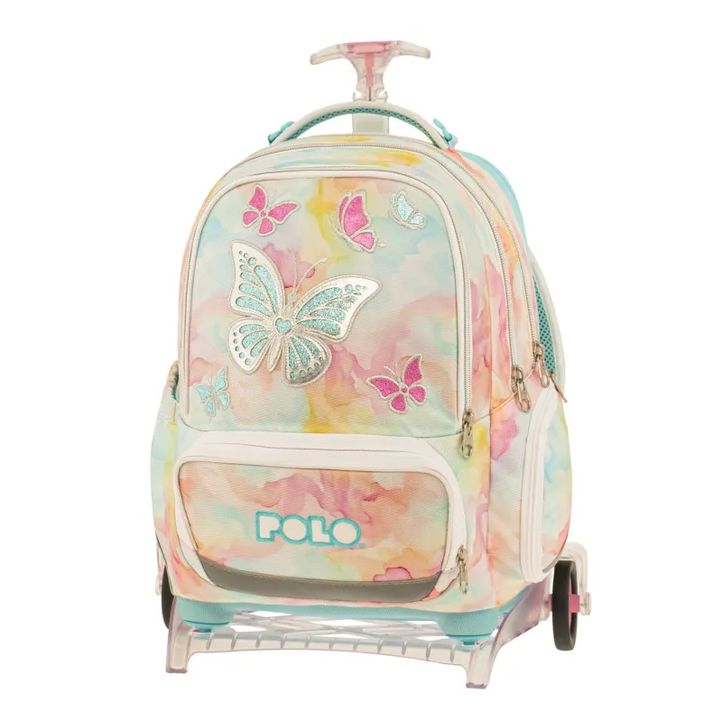 Polo - Σακίδιο Τρόλεϊ Freely Με Αποσπώμενη Βάση, Butterfly 2026 9-65-055-8419 + Δώρο Διορθωτική Ταινία Edding