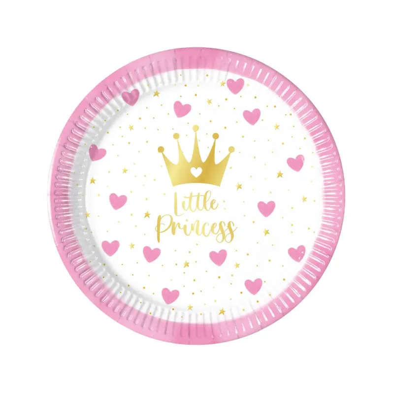 Procos - Χάρτινα Πιάτα Little Princess 8 Pieces 19.5cm 96604