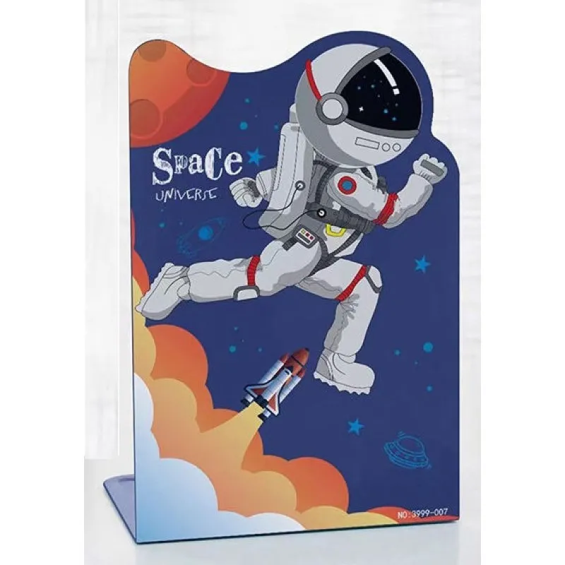 Foska - Γωνία Βιβλίων Μεταλλική 13.5x10x20 cm, Space Universe BS2014