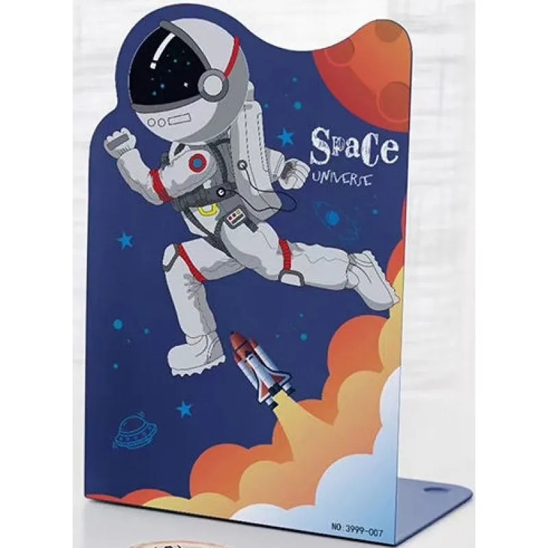 Foska - Γωνία Βιβλίων Μεταλλική 13.5x10x20 cm, Space Universe BS2014