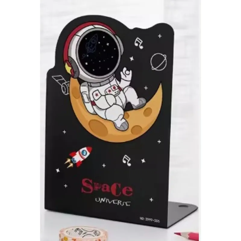 Foska - Γωνία Βιβλίων Μεταλλική 13.5x10x20 cm, Space Universe BS2014
