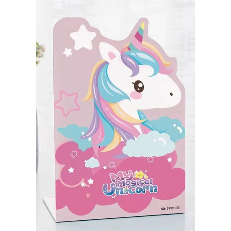 Foska - Γωνία Βιβλίων Μεταλλική 13.5x10x20 cm, My Magical Unicorn BS2015