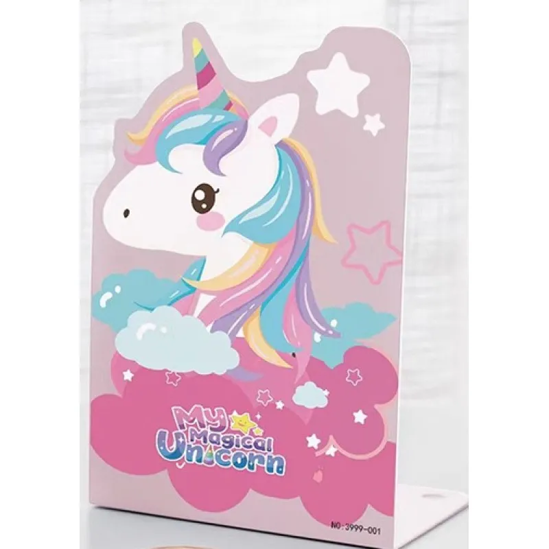 Foska - Γωνία Βιβλίων Μεταλλική 13.5x10x20 cm, My Magical Unicorn BS2015