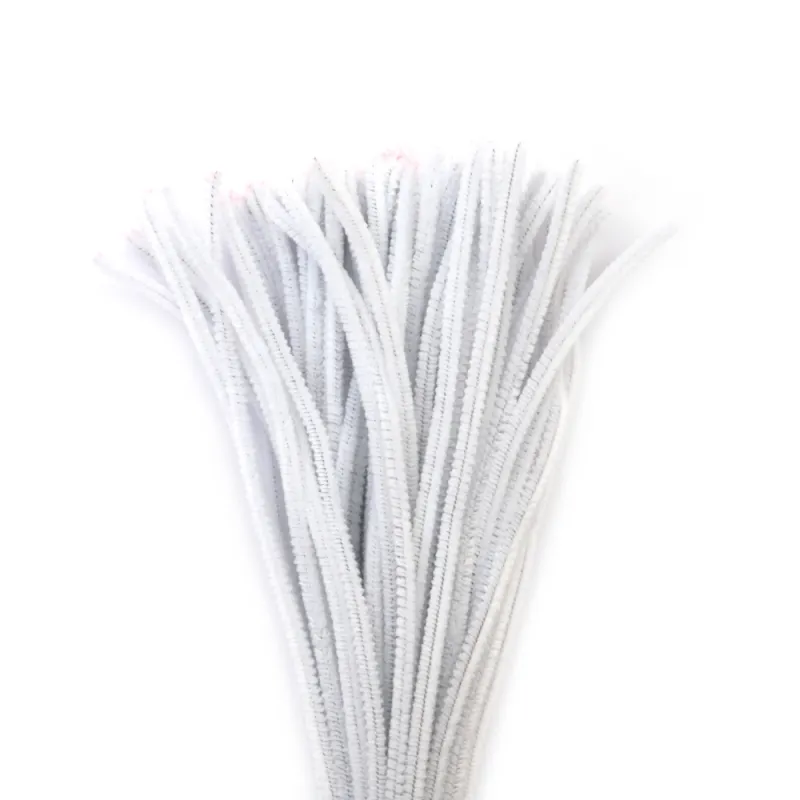 Foska - Σύρματα Πίπας Λευκό, 100 Pcs 6mm 30 Εκ CS1001