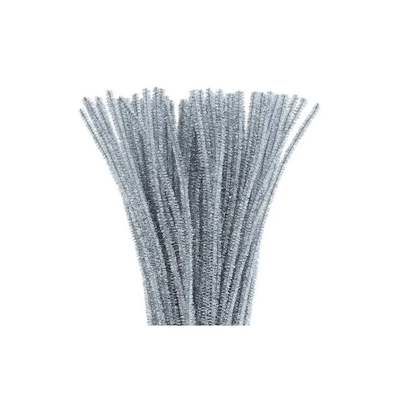 Foska – Σύρματα Πίπας Ασημί, 100 Pcs 6mm 30 Εκ CS2001