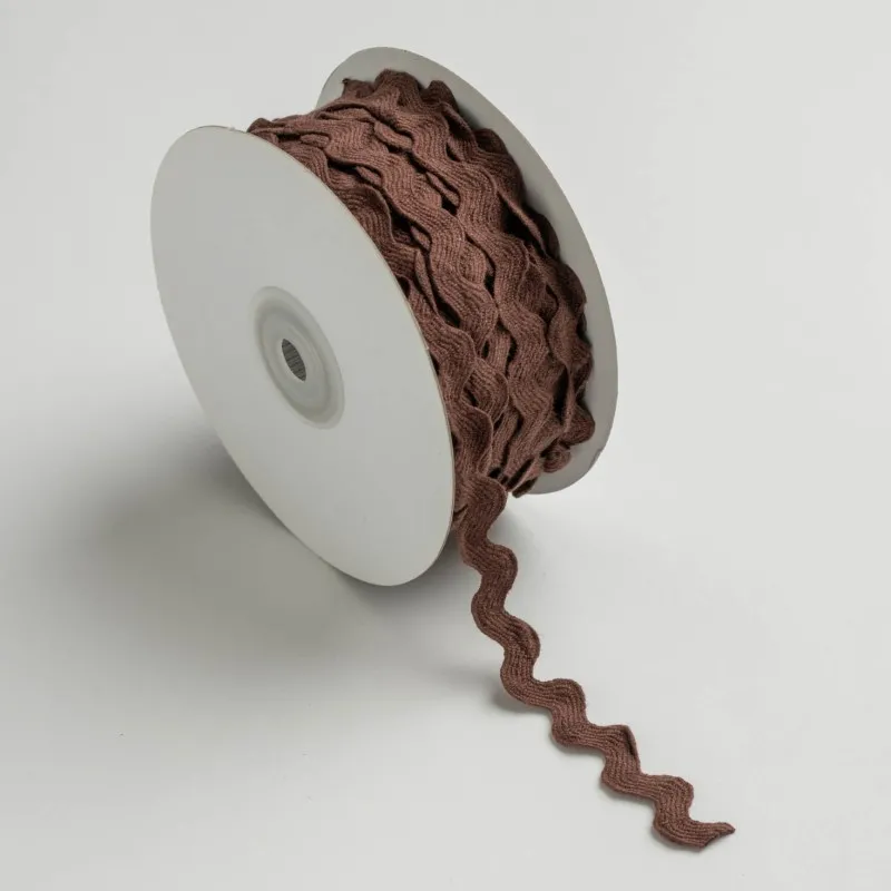 Kyriacou - Κορδέλα Zig-Zag Ματτ Χρωματιστή 8mmX25M, Brown ZZGMXXXX-90XXXX