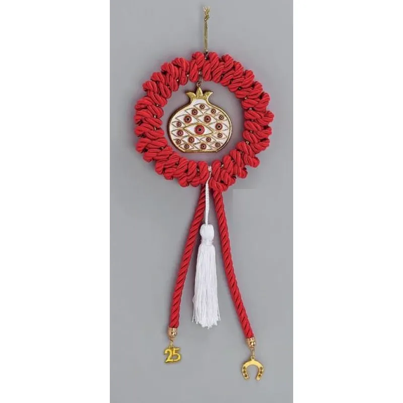 Adorex - Γούρι Στεφάνι Και Ρόδι Με Μάτια EG-23255