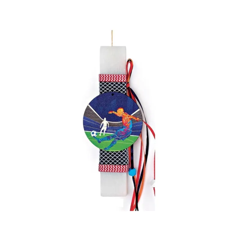 Adorex - Λαμπάδα Λευκή Πλακέ, Ποδόσφαιρο EL1211