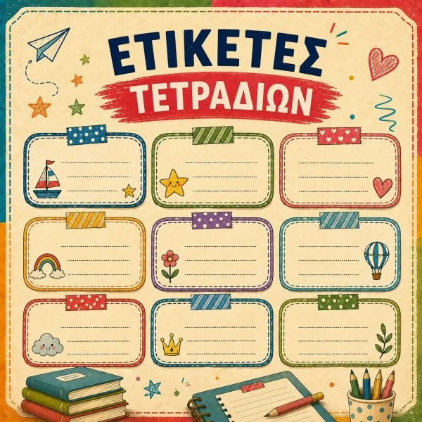 Ετικέτες Τετραδίων
