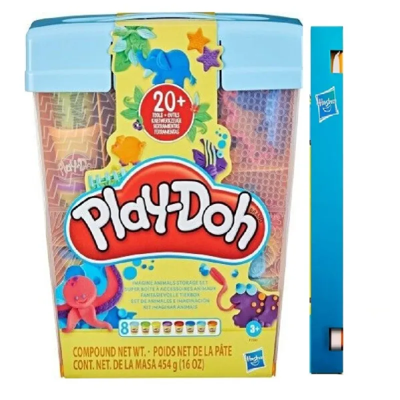 Παιχνιδολαμπάδα Hasbro Play Doh - Play-Doh Imagine Animals Storage Set F7381
