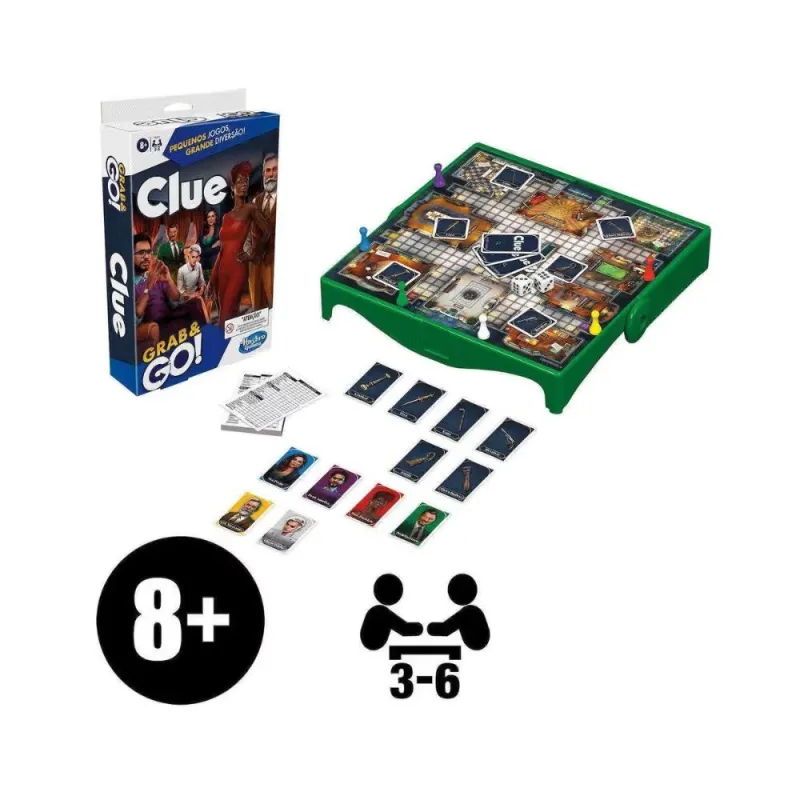 Hasbro - Επιτραπέζιο - Cluedo Grab And Go F8251