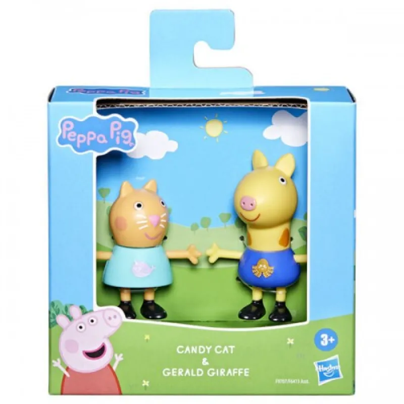 Hasbro - Peppa Pig, Φιγούρες Candy Cat And Gerald Giraffee F9707