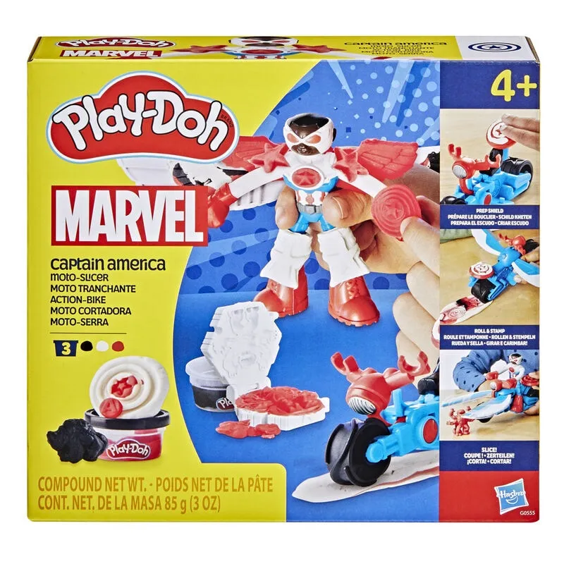 Hasbro Play Doh - Marvel, Captain America, Moto-Slicer G0555