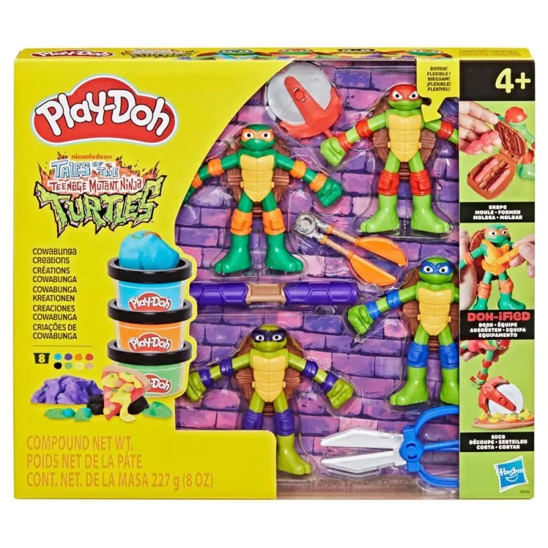 Hasbro Play Doh - Teenage Mutant Ninja Turtles, Cowabunga Creations G0556