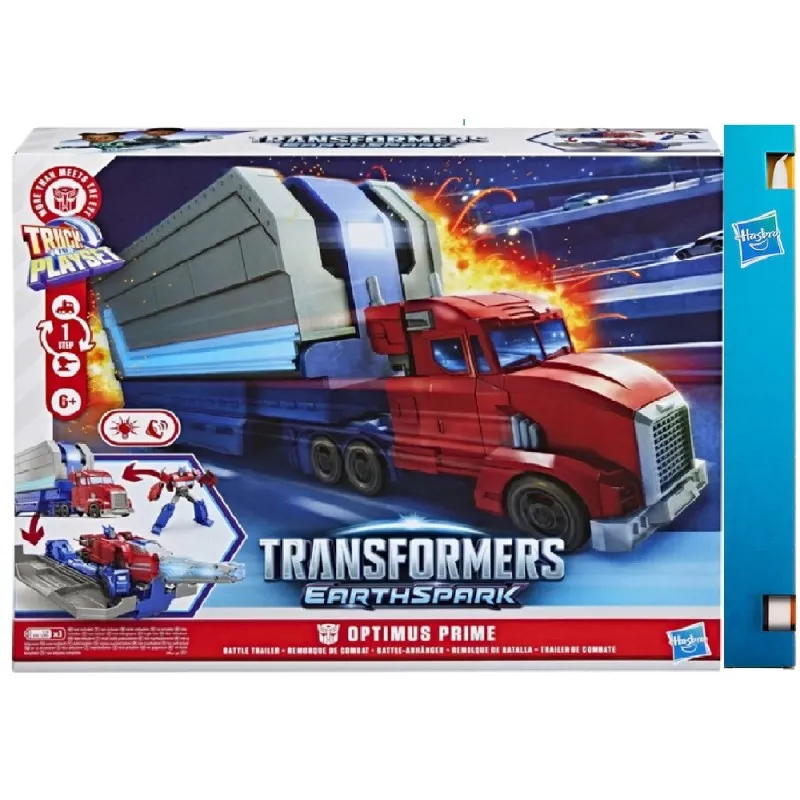 Παιχνιδολαμπάδα Hasbro Transformers - Earthspark Optimus Prime Battle Trailer Playset G0750