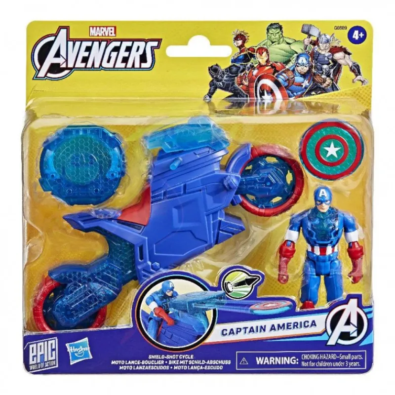 Hasbro - Marvel Avengers, Captain America Shield-Shot Cycle G0889