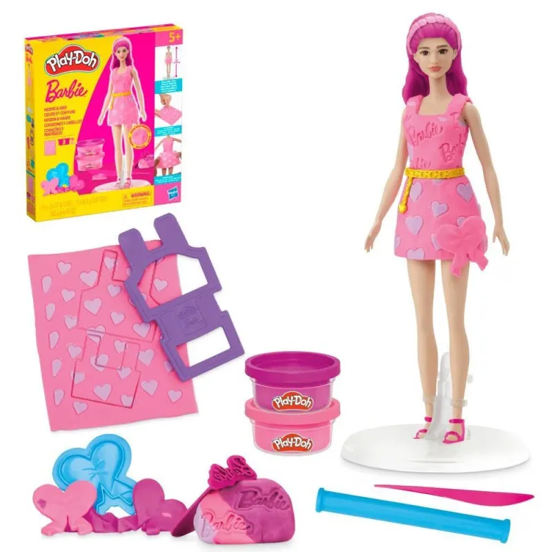 Παιχνιδολαμπάδα Hasbro Play Doh - Barbie Hearts And Hair G1357 (G1354)